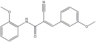 (2E)-2-cyano-N-(2-methoxyphenyl)-3-(3-methoxyphenyl)acrylamide