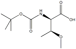 N-alpha-t-Butyloxycarbonyl-O-methyl-D-threonine dicylohexylamine Struktur