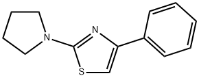 4-phenyl-2-pyrrolidin-1-yl-1,3-thiazole Struktur