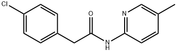 2-(4-chlorophenyl)-N-(5-methylpyridin-2-yl)acetamide Structure