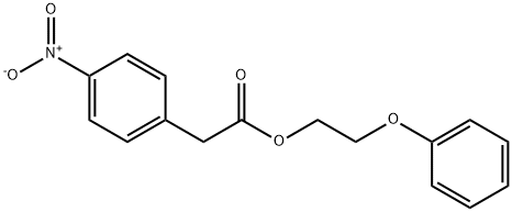 2-phenoxyethyl 2-(4-nitrophenyl)acetate Structure