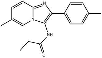 N-[6-methyl-2-(4-methylphenyl)imidazo[1,2-a]pyridin-3-yl]propanamide Struktur