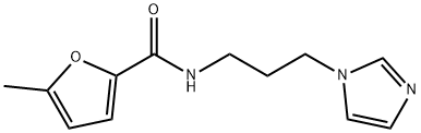 N-(3-imidazol-1-ylpropyl)-5-methylfuran-2-carboxamide Struktur