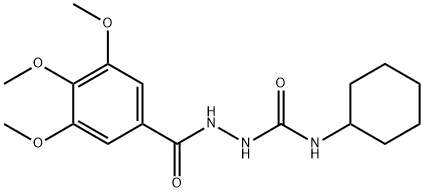 1-cyclohexyl-3-[(3,4,5-trimethoxybenzoyl)amino]urea Structure