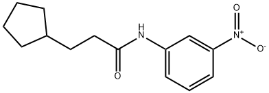 3-cyclopentyl-N-(3-nitrophenyl)propanamide Structure