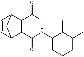 2-[(2,3-dimethylcyclohexyl)carbamoyl]bicyclo[2.2.1]hept-5-ene-3-carboxylic acid Struktur