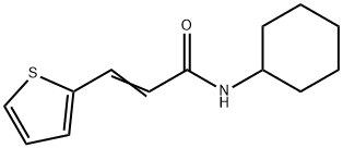 (E)-N-cyclohexyl-3-thiophen-2-ylprop-2-enamide Structure
