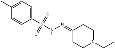 N-[(1-ethylpiperidin-4-ylidene)amino]-4-methylbenzenesulfonamide Struktur