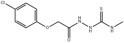 1-[[2-(4-chlorophenoxy)acetyl]amino]-3-methylthiourea Struktur