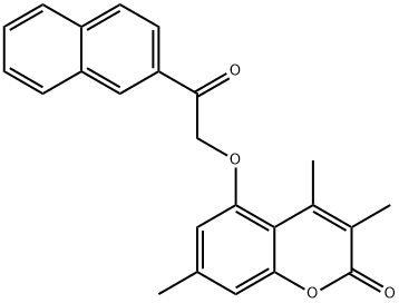 3,4,7-trimethyl-5-(2-naphthalen-2-yl-2-oxoethoxy)chromen-2-one Struktur