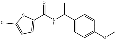5-chloro-N-[1-(4-methoxyphenyl)ethyl]thiophene-2-carboxamide Structure