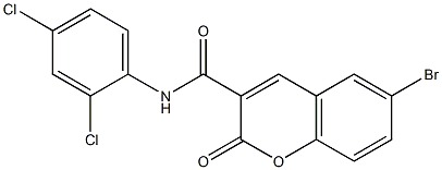 6-bromo-N-(2,4-dichlorophenyl)-2-oxochromene-3-carboxamide Structure