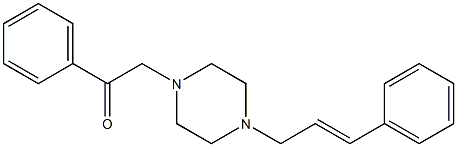 2-phenyl-1-[4-[(E)-3-phenylprop-2-enyl]piperazin-1-yl]ethanone Structure