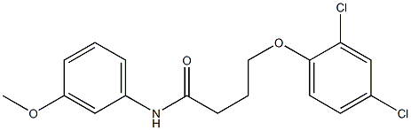 4-(2,4-dichlorophenoxy)-N-(3-methoxyphenyl)butanamide Structure