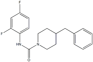 4-benzyl-N-(2,4-difluorophenyl)piperidine-1-carboxamide Structure