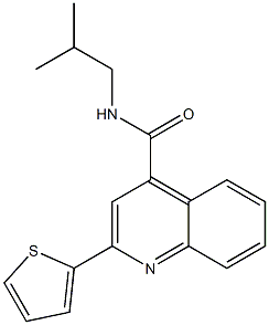 N-(2-methylpropyl)-2-thiophen-2-ylquinoline-4-carboxamide Structure