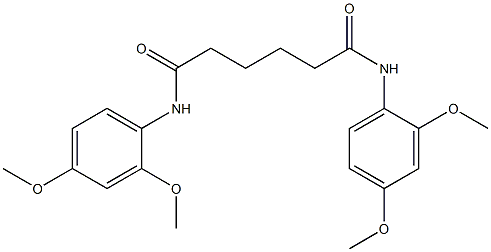N,N'-bis(2,4-dimethoxyphenyl)hexanediamide Structure