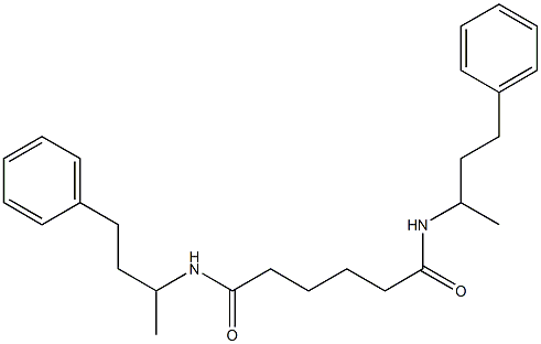 N,N'-bis(4-phenylbutan-2-yl)hexanediamide Structure
