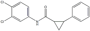N-(3,4-dichlorophenyl)-2-phenylcyclopropane-1-carboxamide Structure
