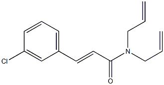 (E)-3-(3-chlorophenyl)-N,N-bis(prop-2-enyl)prop-2-enamide Structure