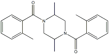 [2,5-dimethyl-4-(2-methylbenzoyl)piperazin-1-yl]-(2-methylphenyl)methanone Structure