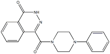 4-(4-phenylpiperazine-1-carbonyl)-2H-phthalazin-1-one Struktur
