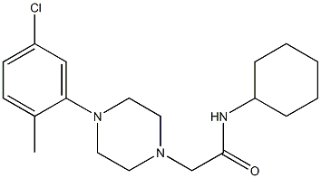 2-[4-(5-chloro-2-methylphenyl)piperazin-1-yl]-N-cyclohexylacetamide