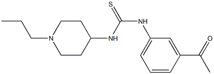 1-(3-acetylphenyl)-3-(1-propylpiperidin-4-yl)thiourea Structure