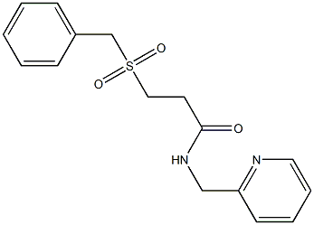 3-benzylsulfonyl-N-(pyridin-2-ylmethyl)propanamide Struktur