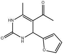 5-acetyl-4-(furan-2-yl)-6-methyl-3,4-dihydro-1H-pyrimidin-2-one Struktur