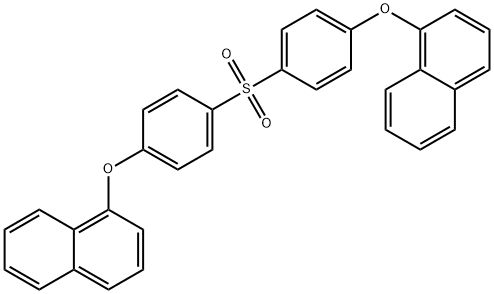 1-[4-(4-naphthalen-1-yloxyphenyl)sulfonylphenoxy]naphthalene Struktur
