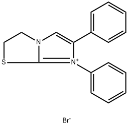 6,7-diphenyl-2,3-dihydroimidazo[2,1-b][1,3]thiazol-4-ium bromide Struktur