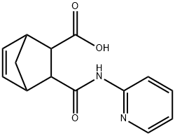 2-(pyridin-2-ylcarbamoyl)bicyclo[2.2.1]hept-5-ene-3-carboxylic acid Structure