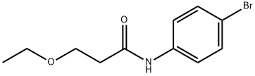 N-(4-bromophenyl)-3-ethoxypropanamide Struktur