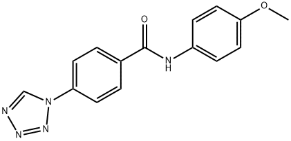 N-(4-methoxyphenyl)-4-(tetrazol-1-yl)benzamide Struktur