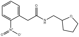 2-(2-nitrophenyl)-N-(oxolan-2-ylmethyl)acetamide Structure