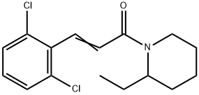 (E)-3-(2,6-dichlorophenyl)-1-(2-ethylpiperidin-1-yl)prop-2-en-1-one Structure