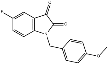 5-fluoro-1-[(4-methoxyphenyl)methyl]indole-2,3-dione
