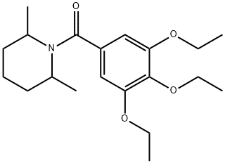 (2,6-dimethylpiperidin-1-yl)-(3,4,5-triethoxyphenyl)methanone Structure