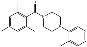 [4-(2-methylphenyl)piperazin-1-yl]-(2,4,6-trimethylphenyl)methanone Struktur