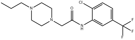 N-[2-chloro-5-(trifluoromethyl)phenyl]-2-(4-propylpiperazin-1-yl)acetamide Structure