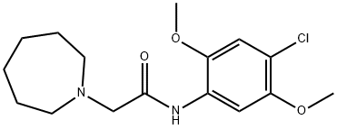 2-(azepan-1-yl)-N-(4-chloro-2,5-dimethoxyphenyl)acetamide Structure