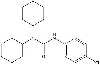 3-(4-chlorophenyl)-1,1-dicyclohexylurea Struktur