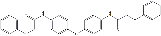3-phenyl-N-[4-[4-(3-phenylpropanoylamino)phenoxy]phenyl]propanamide Structure