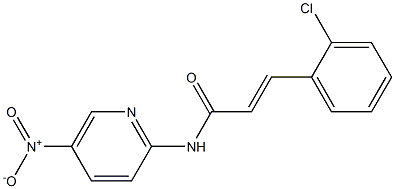 (E)-3-(2-chlorophenyl)-N-(5-nitropyridin-2-yl)prop-2-enamide Structure