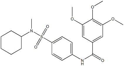 N-[4-[cyclohexyl(methyl)sulfamoyl]phenyl]-3,4,5-trimethoxybenzamide