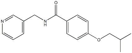 4-(2-methylpropoxy)-N-(pyridin-3-ylmethyl)benzamide Structure