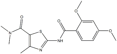 2-[(2,4-dimethoxybenzoyl)amino]-N,N,4-trimethyl-1,3-thiazole-5-carboxamide Structure