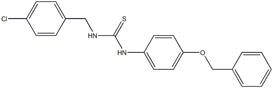 1-[(4-chlorophenyl)methyl]-3-(4-phenylmethoxyphenyl)thiourea Struktur