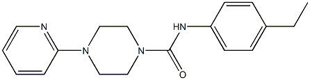 N-(4-ethylphenyl)-4-pyridin-2-ylpiperazine-1-carboxamide Struktur